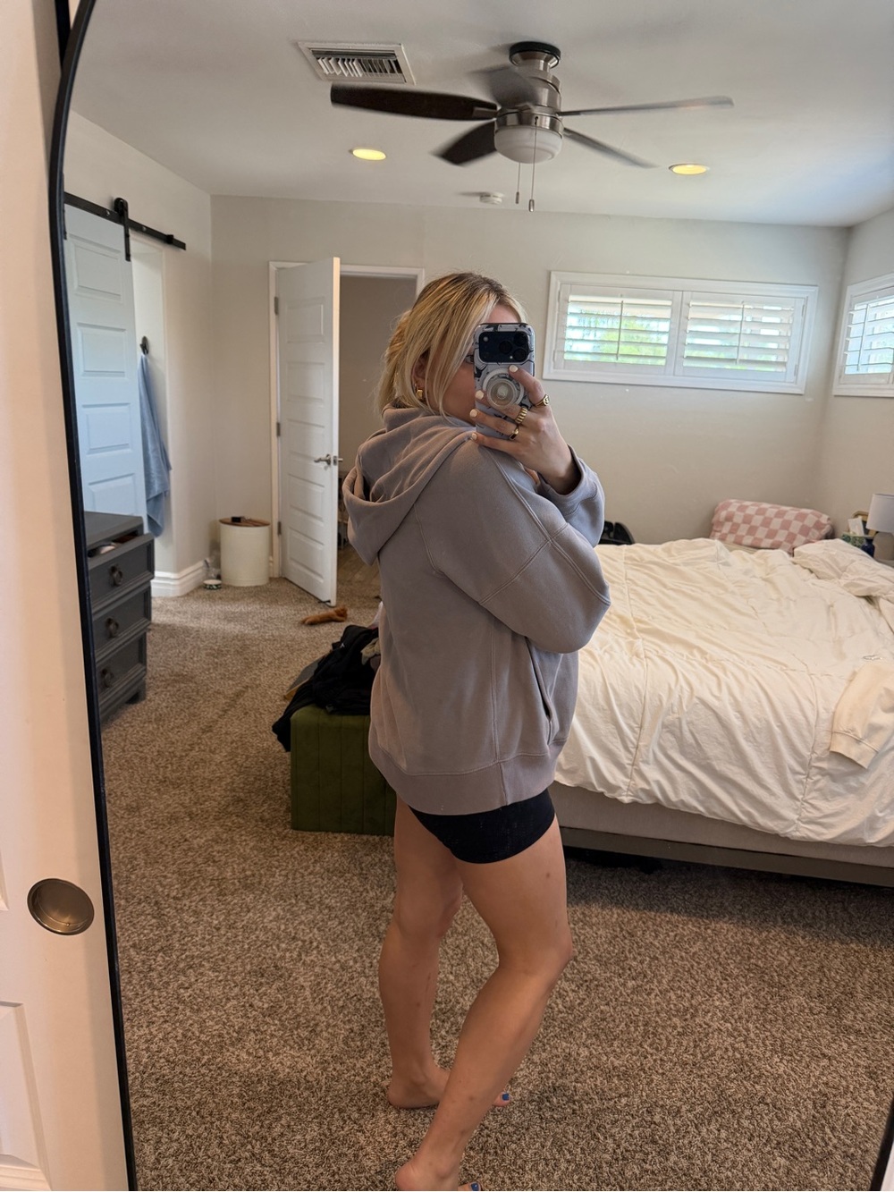 Abercrombie Dusty Purple Oversized Zip-Up Hoodie - Picture 2 of 4
